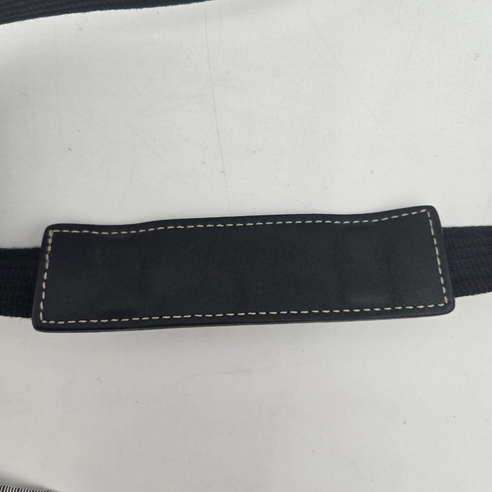 Coach BLACK Crossbody Bag Signature Logo Strap Side Zipper Pocket Leatherware EU - Picture 8 of 16